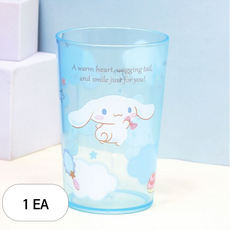 릴팡 시나모롤 컬러 투명 점보컵, 혼합색상, 1개, 500ml