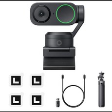 Insta360 Link 2 Link 2C Al 4K 웹캠 4K 해상도 스마트 제어 수준의 오디오 AI 소음 제거, Tripod Bundle