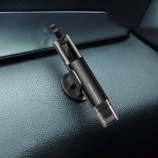 車用安全錘 緊急破窗器 安全帶切割器 車載逃生錘 車用應急安全必備, 黑色, 1個