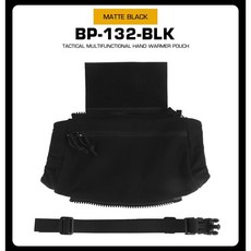 WS 스피리투스 타입 다목적 핸드워머 MUFF 파우치 BP-132, 블랙, 1개