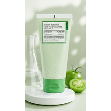 풀리 비건 그린 토마토 클레이 팩 클렌저, 120ml, 2개