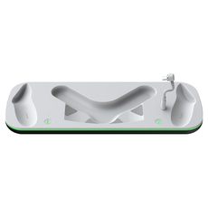 現貨 適用Meta Quest 3/3S 充電座 磁吸充電 LED燈 充電擺放支架充電手柄控制器, 白色, 1套, Quest 3/3S充電座