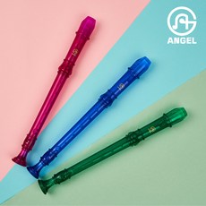 엔젤악기 엔젤 소프라노 투명 리코더 저먼식 독일식, 자두색, 1개