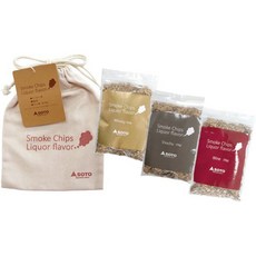 SOTO 소토 ST-153LF 스모크칩 Liquor flavor 50g 3종 모듬 칩 우드, SOTO 소토 ST-153LF 스모크칩 Liquor f, 1개