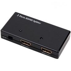 HDMI 2포트 스플리터 듀얼모니터 똑같은화면띄우기 아답터, 1개