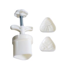중국 스타일 Zongzi 모양 문 케이크 곰팡이 50G DIY 손 압력 퐁당 달 케이크 금형 프레스 쿠키 커터 베이킹 도구