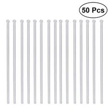 칵테일 음료 바 투명 머들러 교반 믹싱 스틱 국자 밀크티 커피 주방 도구, [01] 50pcs