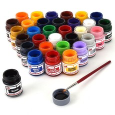 아이피피 에나멜 컬러 모형 도료 프라모델 건담 건프라 전차 비행기 피규어 비즈 색칠 소품 페인팅 도구, E01 블랙 유광, 1개, 18ml