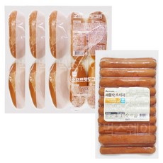 삼립 핫도그빵 3봉+세블락 소세지 1kg (18인분 세트), 1세트