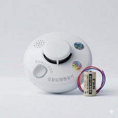 NOHMI 日本能美 偵煙式/定溫式 火災警報器 獨立式住宅用 附自動試驗功能, 白色, 1個