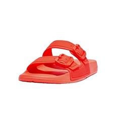 핏플랍 FITFLOP 아이쿠션 버클 슬라이드 슬리퍼 Neon 오렌지 매장정품 218137