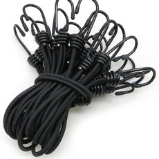 스트레치코드 탄성로프 텐트 타프용 번지코드 1.2m 캠핑 로프, 블랙