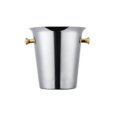 不鏽鋼歐式香檳桶 - 加厚保冷、大容量派對香檳桶, 1個, 金耳