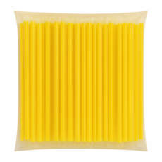 네이처컨테이너 노랑 21cm 개별포장 빨대, 1개, 500개입