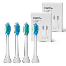 [리필 칫솔모] 오늘좋은 한경희 음파 전동칫솔 일반 미세 교체 리필용, 2박스, HAAN 일반 칫솔모 2p