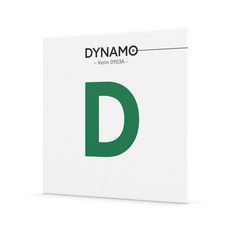 다이나모 DY100 바이올린현 줄세트 -뛰어난 반응성 풍부한 사운드, 1개, 단일, D현