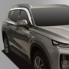 크롬 광택 싼타페TM 썬바이져 도금 차단막 출입문 도어 개폐 83011pc 1개