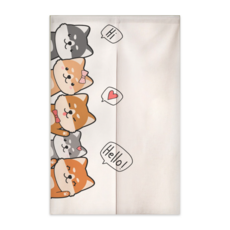 리빙친구 공간분리 주방 베란다 가림막 주방커튼 동물캐릭터