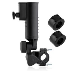 접이식 알루미늄 합금 골프 트롤리 가방 풀 푸시 우산 컵 홀더 풋브레이크가 있는 조절 가능한 4 바퀴, 01 빨간색