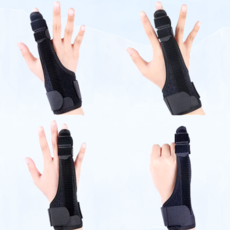 방아쇠 수지 엄지 보호대 검지 중지 약지 손가락 고정 테이핑, 1개, 블랙 1개