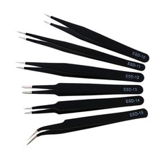 프라모델 네일아트 다꾸 정밀 핀셋, 1개, 핀셋 집게 ESD-12