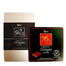 로얄 다크 초콜렛 카카오 다크 90g 말차 홍차 오렌지 블루베리 다크 천일염, T. 농도 76 1박스  오리지널맛 92 1박