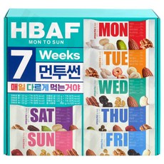 바프 먼투썬 7주 하루견과 길림양행 (6주 + 1주), 1개, 980g
