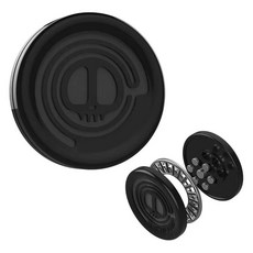 금속 EDC 스트레스 해소 장난감 자석 피젯 코인, 1개, 블랙