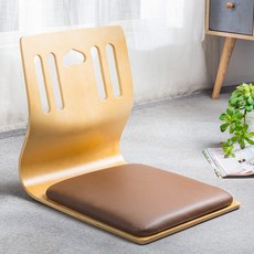 일식집 좌식의자 일본식 식당 등받이 다리없는의자, 완전 조립 완료, 1개, 내추럴 하트형 가죽