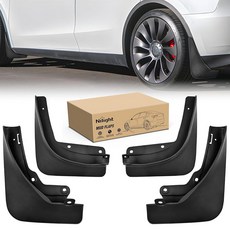 Nilight 테슬라 모델 Y 2020 2021 2022 2023 2024 2025용 머드 플랩 드릴 필요 없는 정밀 핏 외부 액세서리 튼튼한 스플래시 가드 보호 전면 및, Nilight 테슬라 모델 Y 2020 2021 202