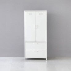 MKB 캐비넷 서랍2칸옷장 7601690 760x525x1695mm 2단 화이트 0021.2156
