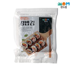 [완도맘] 두번 구운 김밥김 100매 잘안터지는 프리미엄 김밥김, 230g, 1개