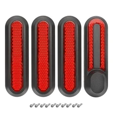 전기 스쿠터 후면 휠 커버 Xiaomi M365 1S Essential Pro2 교체 용 예비 부품 반사 스티커, 01 red sets
