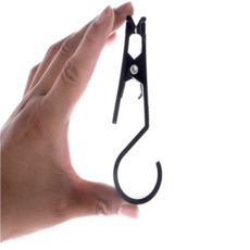 Rising 山趣天幕夾 ShineTrip 帳篷夾 帳棚夾 固定夾 掛勾夾 天幕夾掛勾 吊掛架掛勾 掛環 夾勾, 1個, 單入販售  滿10送網袋, 黑