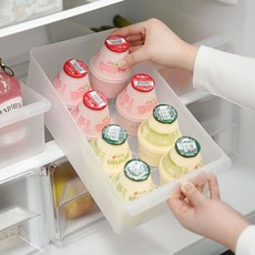 가쯔 국내생산 손잡이 멀티 냉장고 정리함 트레이 대4개