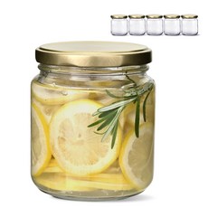 미르코리아 G 원형 밀폐 유리병 700, 6개, 668ml