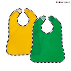 이케아 GRONFINK 유아 방수 턱받이, 1세트, 2개입, 상세페이지 참조