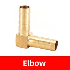 1PC 황동 파이프 4/5/6/8/10/12/16/19mm 피팅 T 바브 3 유형 호스 워터 어댑터 파고다 커넥터 티 튜브 웨이, Elbow 2 way, 4mm Barb