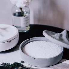 台東出貨 煙灰缸 冰山一角 水泥煙灰缸 菸灰缸 居家用品 民宿 飯店 首飾盒 置物盒 滅菸沙, 1個, 白沙100克(2入）