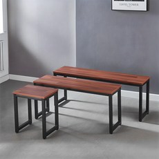 나인홈 벤치의자 1인 원목 현관 카페 다이닝 식탁체어, 멀바우