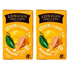 London Fruit & Herb 레몬 진저티, 2개, 2g, 20개입
