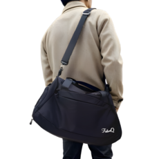 퓨처큐 다용도 더플백 보스턴백 헬스 축구 여행 가방, 블랙, 1개