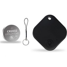 에어 태그-2 팩 블루투스 수하물 추적기는 Apple Find MyiOS 전용 Android용은 아님 백팩수트케이스지갑 등을 위한 키 파인더 및 아이템 로케이터 블랙앤과 함께, 1 Pack, Black