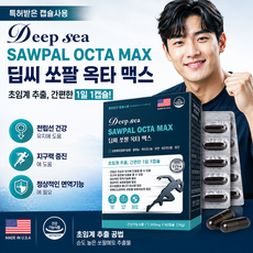 딥씨 쏘팔 옥타 맥스 1300mg 쏘팔메토 옥타코사놀 남성 건강 영양제, 2개, 60정