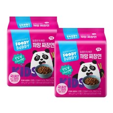 푸디버디 까망짜장면 4개입 X 2봉 총8개, 91g, 8개