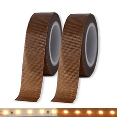 라이트 디밍 테이프 2피스 1.9 x 7.9 m (0.59 x 29 피트) LED 조명 스트립 마스킹 테이프 조명 소프트 커버 스티커 커피 컬러, 라이트 디밍 테이프 2피스 1.9 x 7.9 m (0.