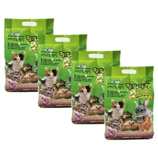 소동물 우드펠렛 4개 펄프펠렛 베딩 햄스터 토끼 용품, 5L, 1개