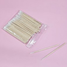 목재 틈새 청소막대 단면 스틱 100개입