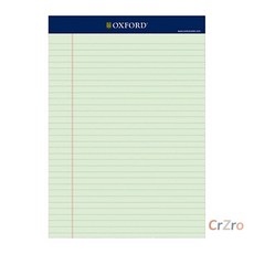 옥스포드 리갈패드 A4 연두 40매 210x297mm 메모 10개입