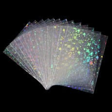 YGG 포토카드 홀로그램 슬리브 57x 88mm, 100개, 별